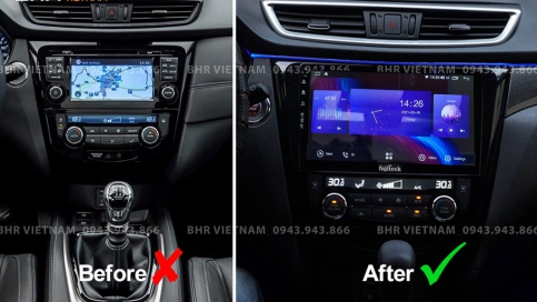 Màn hình DVD Android liền camera 360 Nissan Xtrail 2017 - nay | Fujitech 360 